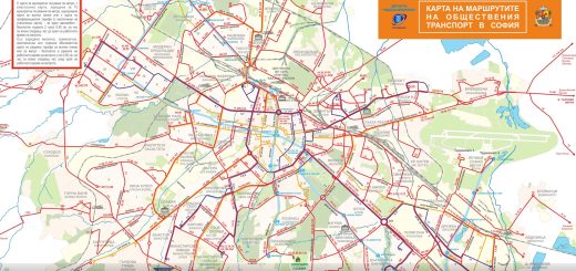 Карта на градския транспорт в София